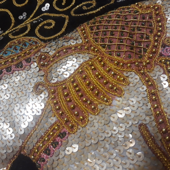 Elephant Wall Decor Beaded Tapestry - Picture 2 of 8